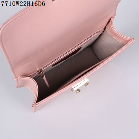 2016 Valentino Chain Shoulder Bag in Light Pink Calfskin Leather