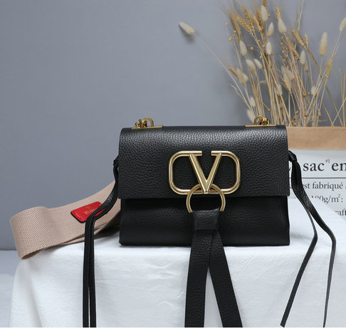 2019 Valentino Small Vring Bag with wide webbing shoulder strap