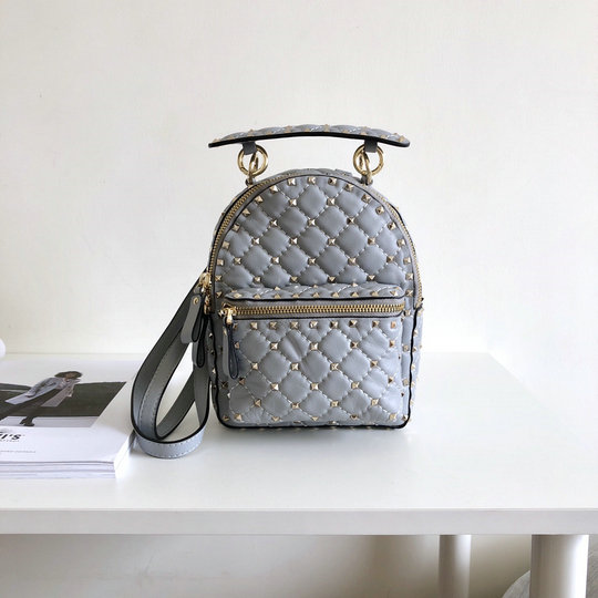 2018 S/S Valentino Rockstud Spike Mini Backpack in Lambskin Leather