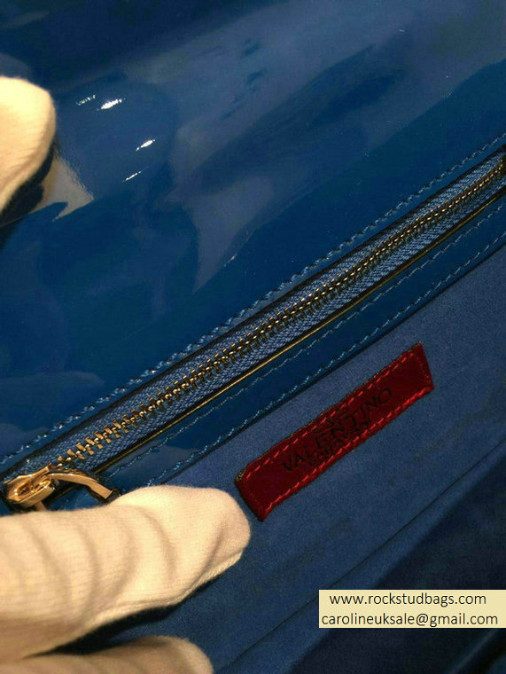 Valentino Royal Blue Rockstud Flap small Bag