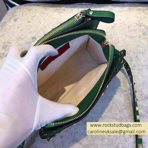 Valentino Two Part Shoulder Bag Green 2015