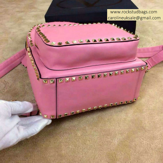 2015 Valentino Garavani Rockstud Medium Backpack in Pink