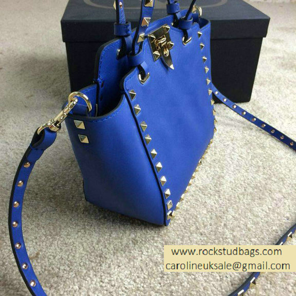 Valentino Rockstud Mini Tote in Royal Blue 2015