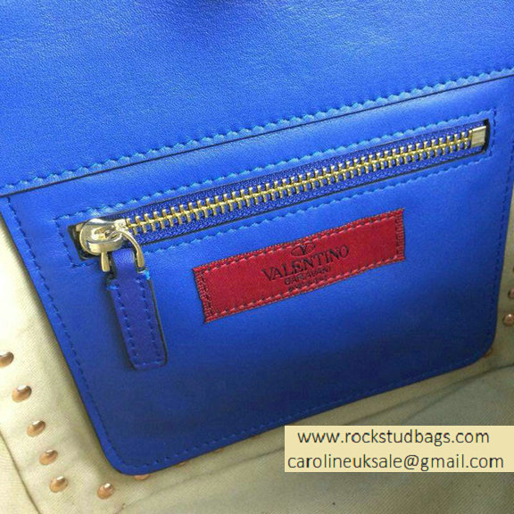 Valentino Rockstud Mini Tote in Royal Blue 2015 - Click Image to Close
