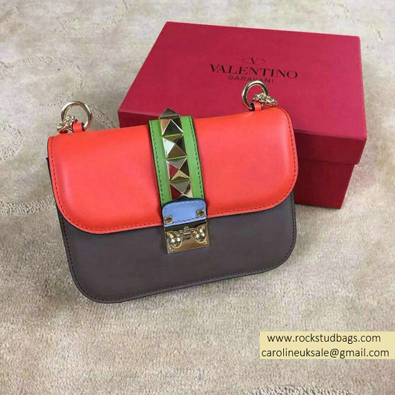 Valentino Small Chain Shoulder Bag in Multicolor 2015