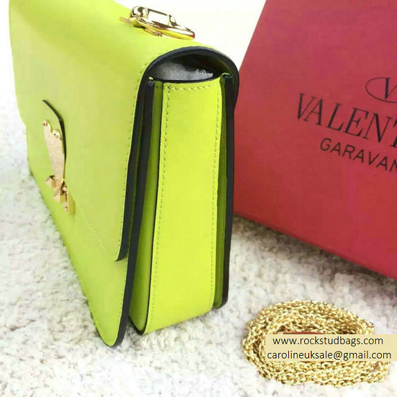 Valentino Garavani "L'AMOUR" Shoulder Bag in Fluorescent Yellow 2015
