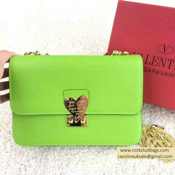 Valentino Garavani "L'AMOUR" Shoulder Bag in Green 2015