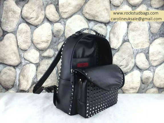 2015 Valentino Garavani Rockstud Medium Backpack With All Platinum Hardware - Click Image to Close