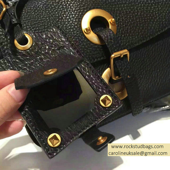 2015 Valentino Black Calfskin Eye On You Shoulder Bag