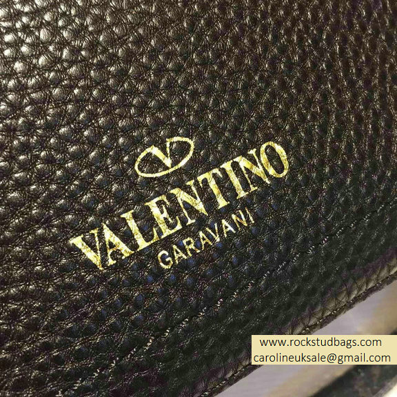 2015 Valentino Black Calfskin Eye On You Shoulder Bag