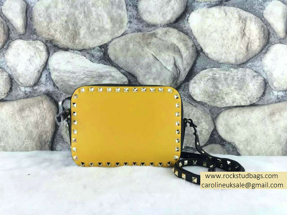 Valentino Colorblock Rockstud Crossbody Bag Yellow/Black
