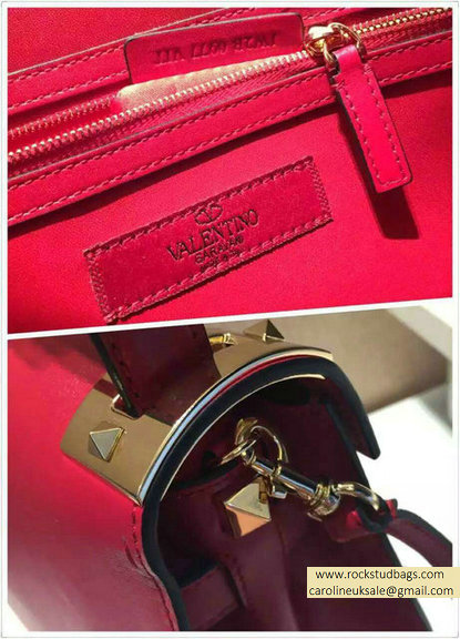 Valentino Single Handle Bag in Red Calfskin 2015