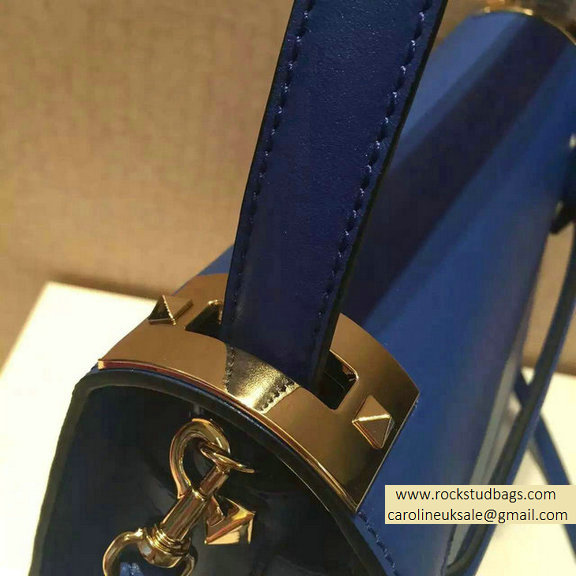 Valentino Single Handle Bag in Blue Calfskin 2015