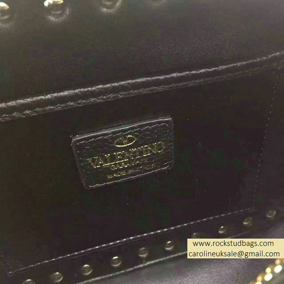 Valentino Jacquard Fabric Crossbody Bag Black 2015 - Click Image to Close