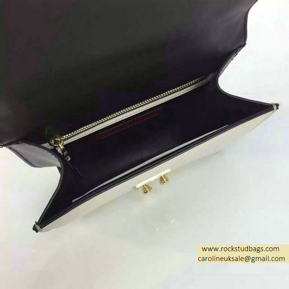 2015 Valentino Small Chain Shoulder Bag in Black/White - Click Image to Close