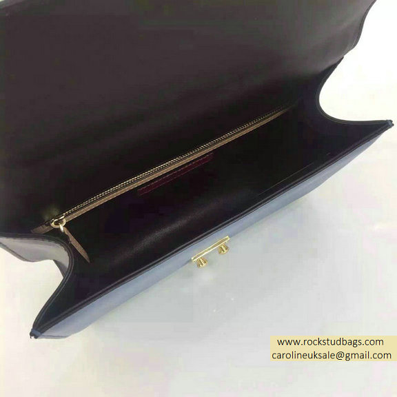 Valentino Medium Chain Shoulder Bag in Multicolor Burgundy/Ciel - Click Image to Close