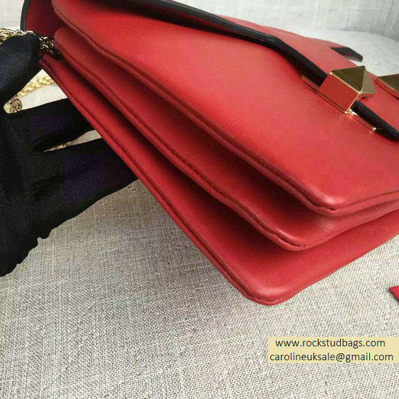 2016 Valentino Red Cafskin Cross Body Bag