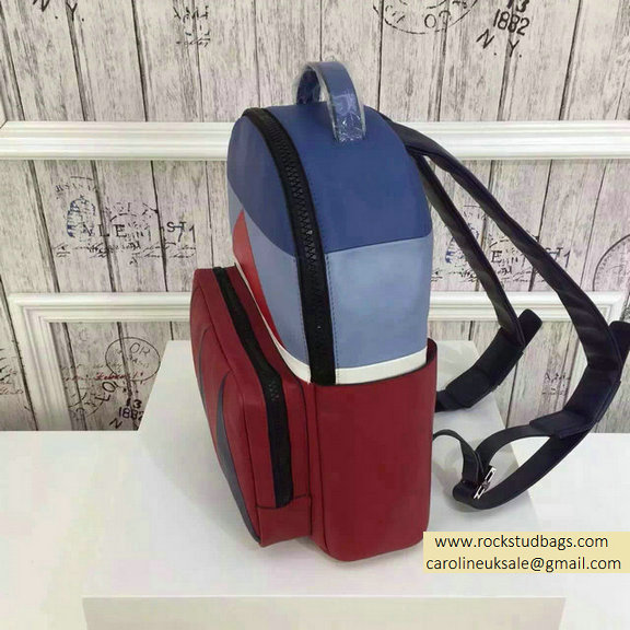 2015 F/W Valentino Medium Color Patchwork Backpack 2 - Click Image to Close