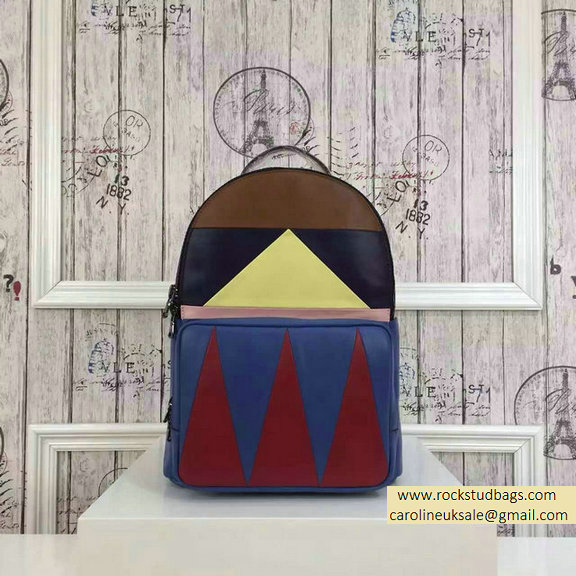 2015 F/W Valentino Medium Color Patchwork Backpack 3