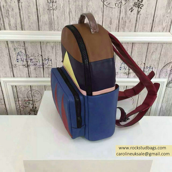 2015 F/W Valentino Medium Color Patchwork Backpack 3 - Click Image to Close