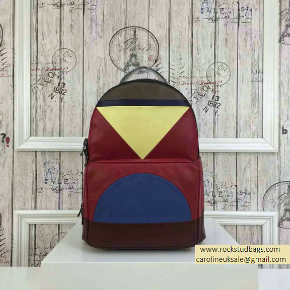 2015 F/W Valentino Medium Color Patchwork Backpack 4
