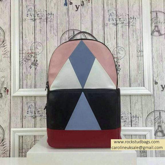 2015 F/W Valentino Large Color Patchwork Backpack 1