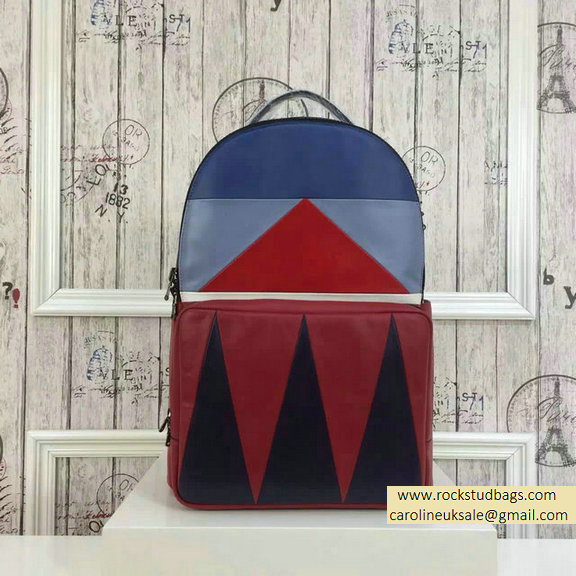 2015 F/W Valentino Large Color Patchwork Backpack 3