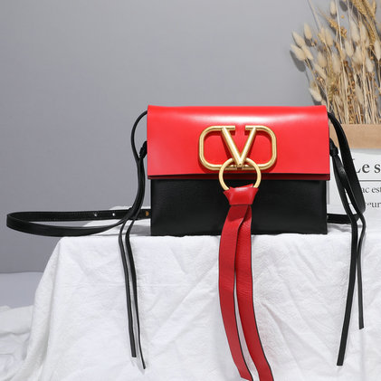 2019 Valentino Small Vring Crossbody Bag in smooth leather