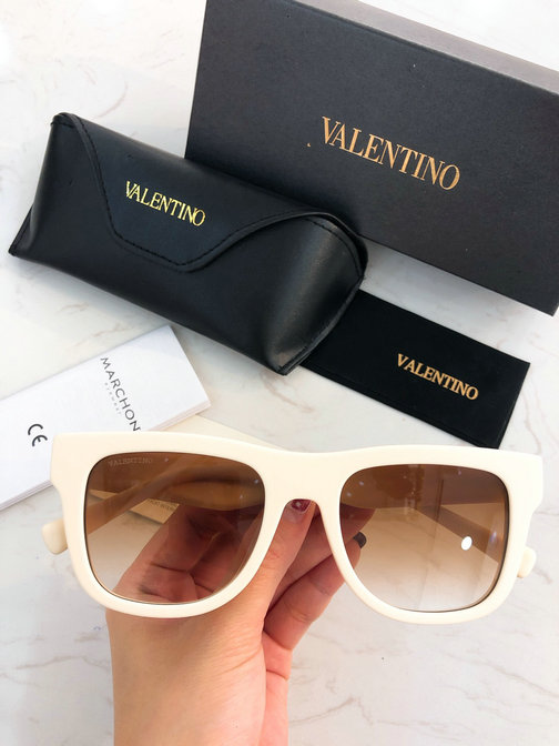 2019 Valentino Rectangular Acetate VLTN Sunglasses - Click Image to Close