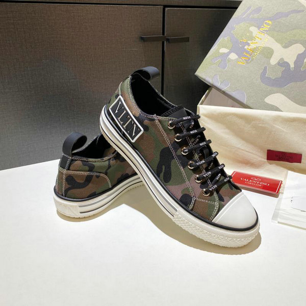 2020 Unisex Valentino Giggies Camouflage-print Canvas Trainers 01 - Click Image to Close