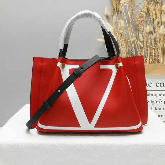 2020 Valentino Small VLOGO Escape Shopper with inlay detail