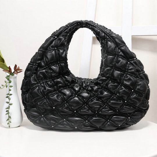 2020 Valentino SpikeMe Hobo Bag in Black Nappa Leather