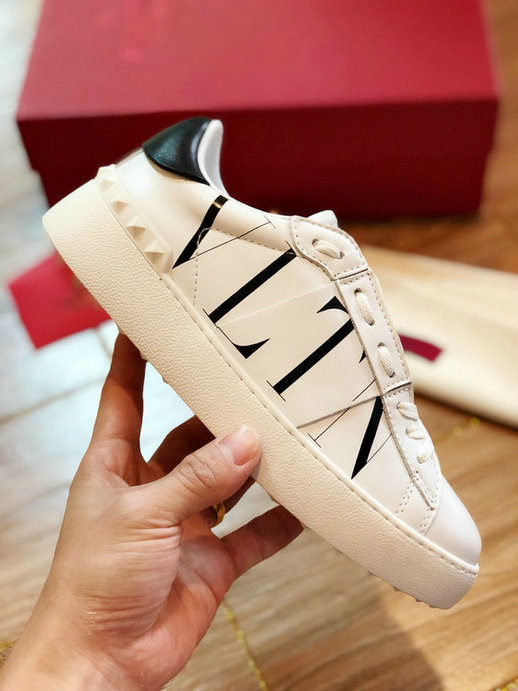 2020 Valentino VLTN Open Sneaker in white calfskin leather