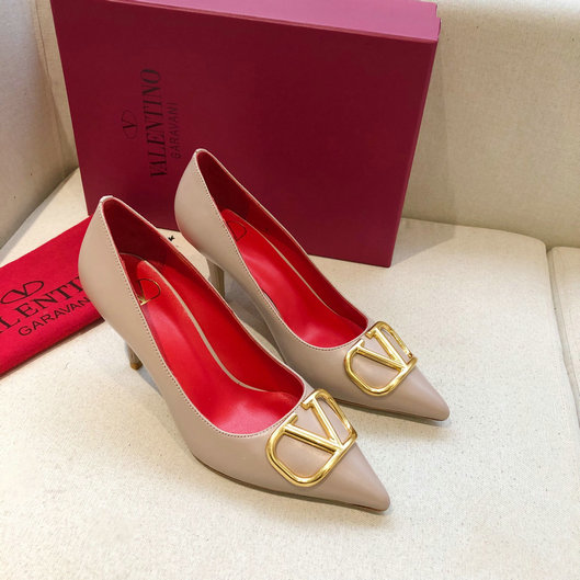 Valentino Vlogo Signature Pump In Calfskin Leather Qx 159 07 Valentino Bags Outlet Store
