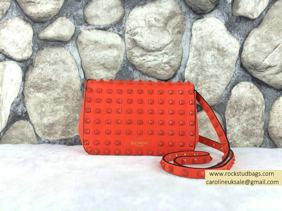 Valentino Cerise Rockstud All Over Crossbody Bag - Click Image to Close