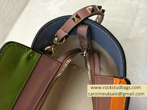Valentino Watercolor Rockstud Double Handle Bag - Click Image to Close