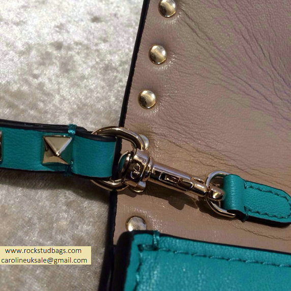Valentino Rockstud Clutch in Green - Click Image to Close