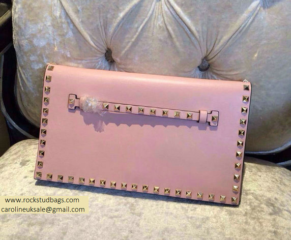 Valentino Rockstud Clutch in Pink - Click Image to Close