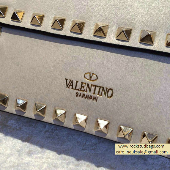 Valentino Rockstud chain shoulder bag White - Click Image to Close