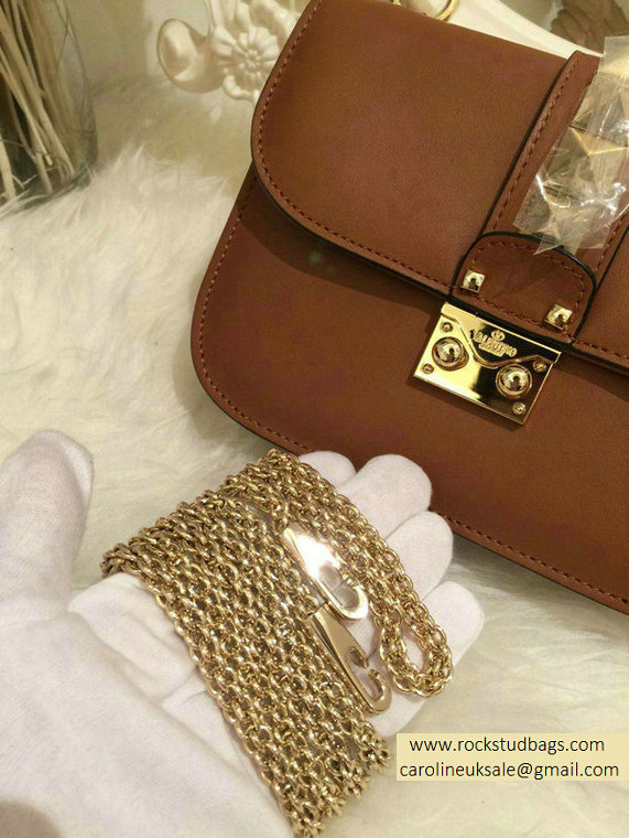 Valentino small Chain Shoulder Bag Chocalate - Click Image to Close