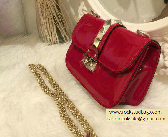 Valentino Red Rockstud Flap small Bag