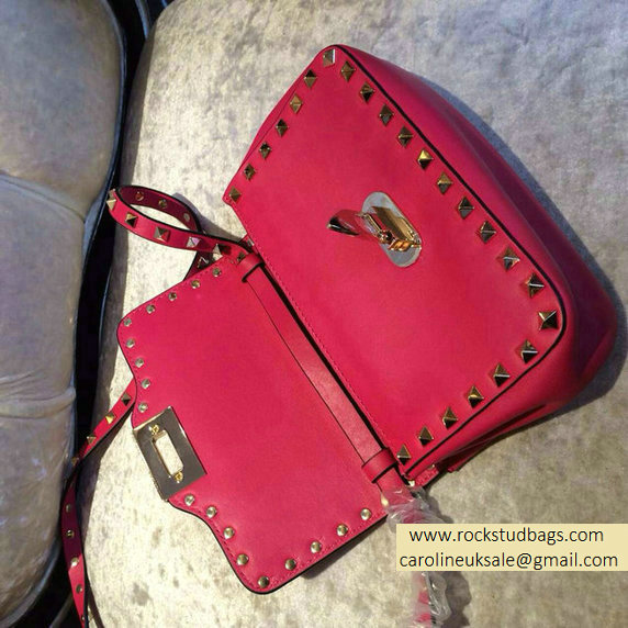 Valentino Fushcia mini Rockstud Crossbody Bag - Click Image to Close
