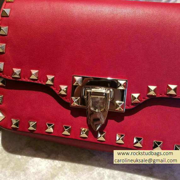 Valentino Red mini Rockstud Crossbody Bag - Click Image to Close