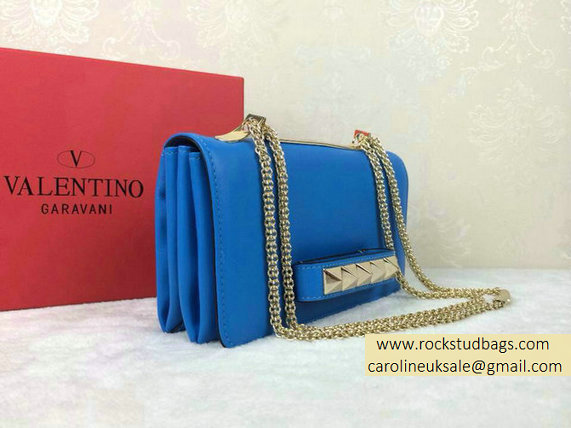 Valentino Chain Shoulder Bag Blue - Click Image to Close