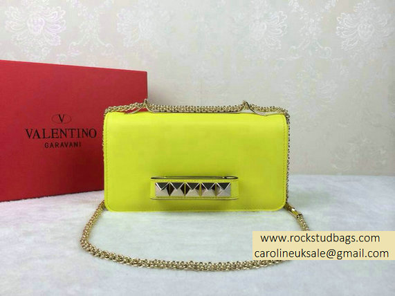 Valentino Chain Shoulder Bag Yellow