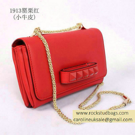 Valentino Chain Shoulder Bag Vanary Red - Click Image to Close