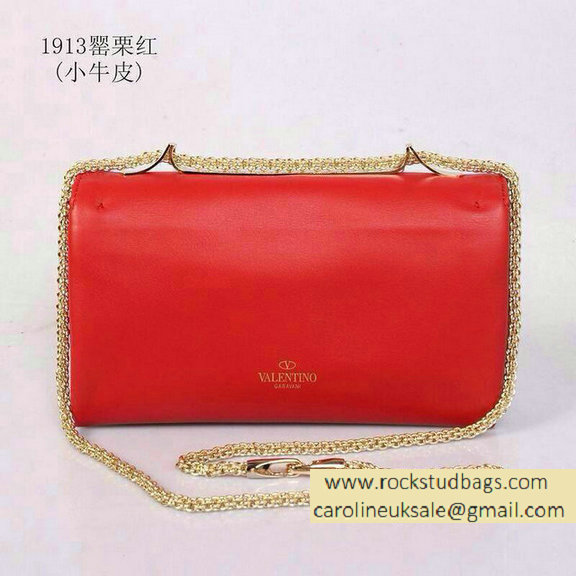 Valentino Chain Shoulder Bag Vanary Red - Click Image to Close