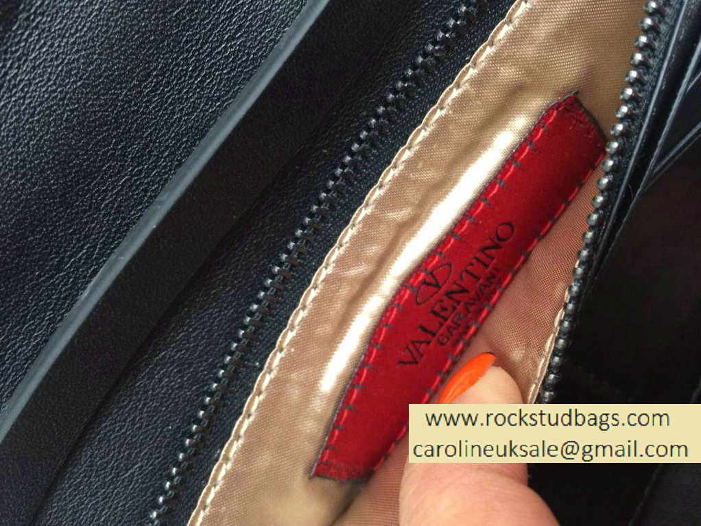 Valentino Rockstud Wallet With Shoulder Srap Black1 2015
