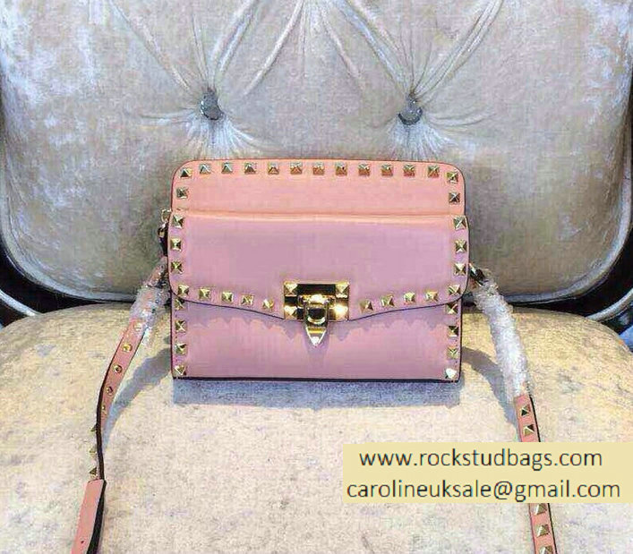 Valentino Two Part Shoulder Bag Pink 2015
