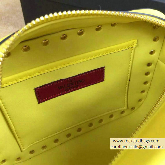 Valentino Colorblock Rockstud Crossbody Bag Pink/Blue/Yellow